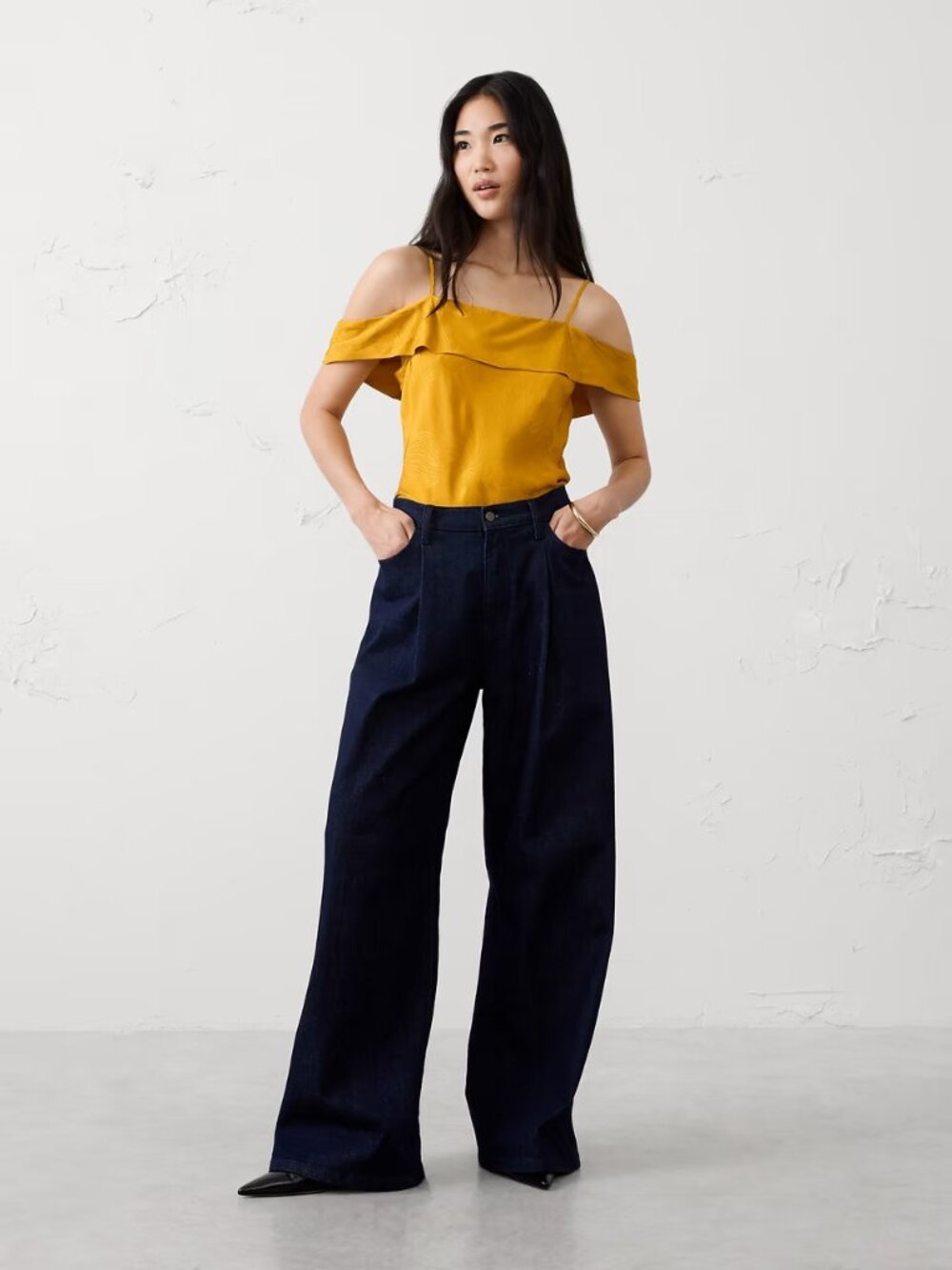 Women's Strappy Draped Top- Banana Republic - size 10